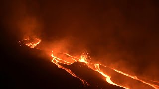 Lava flows from the erupting Pacaya Volcano in Guatemala  AFP [upl. by Hiett480]