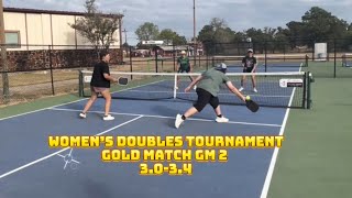 3034 doubles women’s pickleball tournament BAPA Bastrop TX [upl. by Aennyl]