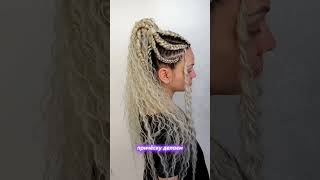 How to Do Crochet Braids with Human Hair  Ariel Curl Water Wave Ombre Extensions Tutorial [upl. by Kcid]