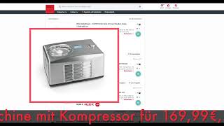 Schnäpchen des Tages 230522  MAXXMEE 150W Eismaschine mit Kompressor [upl. by Reffineg91]