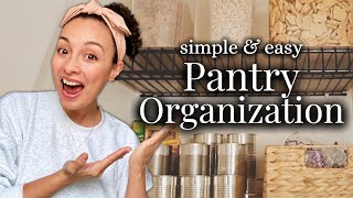 Reorganizing My Pantry  Small Pantry Organization [upl. by Jepum903]