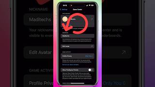 How to Change Nickname in Game Center iPhone iOS 18 YouTubeCreatorCommunity shorts ios18 [upl. by Ever792]