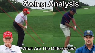 Donald Trump vs Bryson DeChambeau Pro Swing Analysis golf golflife brysondechambeau golfer [upl. by Lacombe]