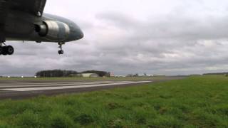 TriStar ZD952 arriving at Cotswold Airport Runway edge GoPro footage [upl. by Soelch]