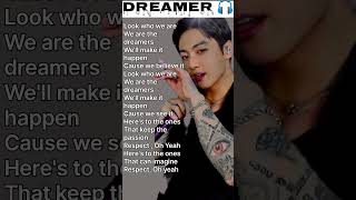 JUNGKOOK  Dreamers  lyrics BTS  jungkookdreamers jungkookbts bts btsshorts lyrics shorts [upl. by Ahseila634]