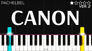 Canon In D  Pachelbel  EASY Piano Tutorial [upl. by Alexandrina]