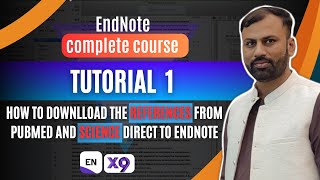 How to Download the References from Pubmed and Science Direct to EndNote  EndNote Tutorial  1 [upl. by Ardell]