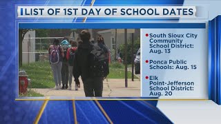 1st Day Of School Dates [upl. by Aserat]