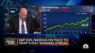 Cramer’s Stop Trading Crowdstrike [upl. by Etnauq]