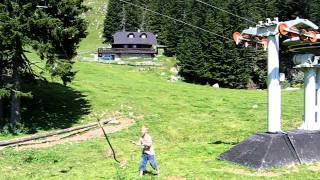 Graffer skilift in Slovenian Golte skiresortavi [upl. by Calendre]