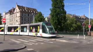 Tram Strasbourg Frankreich nach Kehl Deutschland [upl. by Stagg373]