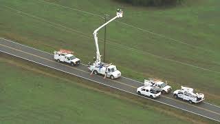 Sky 5 Aerials Rutherford County storm damage [upl. by Deming]