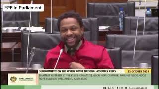 Mbuyiseni Ndlozi  the MINISTERS always READING in Parliament [upl. by Chasse754]