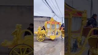 New luxury electric royal carriage  horseless carriage [upl. by Etteuqal387]