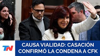 Causa Vialidad la Justicia confirmó la condena de CFK a seis años de cárcel por corrupción [upl. by Deny]