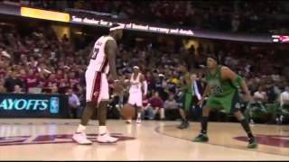 LeBron James Dunks On Kevin Garnett Cavaliers vs Celtics Game 4 [upl. by Nanoc]