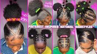 🍡💖🍏Pinterest 4𝐜 natural HAIRSTYLES  𝐒𝐥𝐚𝐲𝐞𝐝 edges 🩵PINTEREST HAIRSTYLES 2024 [upl. by Bohaty]