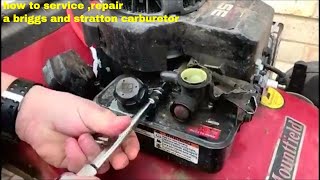 how to service repair a briggs and stratton carburetor [upl. by Nodlew]