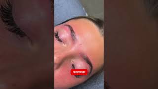 Eyebrow lamination tutorial beautiful beauty brows eyebrows shorts browslee [upl. by Enitnelav]