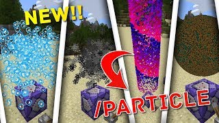 NEW How to Use Particle COMMANDS in Minecraft BEDROCK NEW UPDATE [upl. by Anahs205]