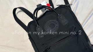 what’s in my fjallraven backpack  kanken mini no 2 ✨ [upl. by Nelrac]