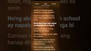 titibo tibo lyrics sing by Moira Dela Torre  childhood song music lyrics song love [upl. by Llevram]