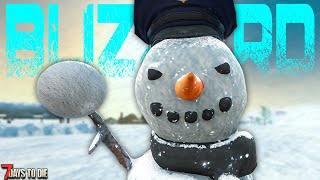 Theres Something In The Snow  7 Days to Die THE BLIZZARD Day 2 [upl. by Dnomyaw694]