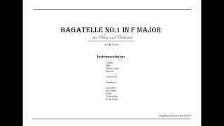 Bagatelle No1 in F Major for Piano and Orchestra [upl. by Ennoval210]