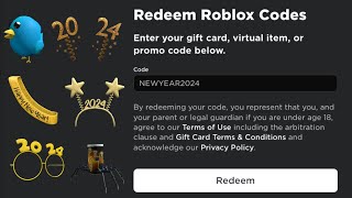 NEW YEAR ROBLOX PROMO CODES  Roblox Promo Codes [upl. by Gar]