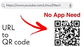 How to convert URL to QR code  Muz21 Tech [upl. by Aixela642]