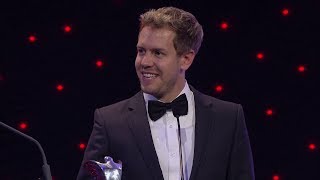 Sebastian Vettel  International Racing Driver of the Year  AUTOSPORT Awards 2013 [upl. by Anyotal]