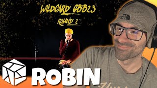 Robin – GBB23 World League Loopstation Wildcard ROUND 2  Us  Newfie Reacts [upl. by Ennasirk]