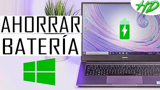 AHORRAR BATERÍA en LAPTOP con WINDOWS 10  NUEVOS MÉTODOS 2021  SIN PROGRAMAS [upl. by Duwalt]