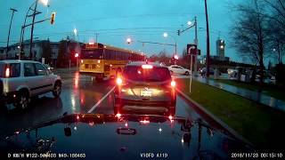 School bus driving through a red light New Westminster BC [upl. by Anod]