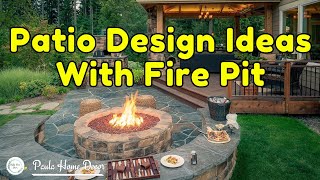 Stunning Backyard Patios With Fire Pits Patio Designs With Fire Pit And Pergola [upl. by Eisak]