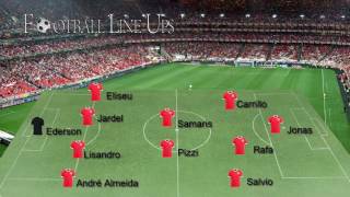 Moreirense vs Benfica Meia Final Taça da Liga 20162017  Onze Inicial Benfica [upl. by Clerissa]