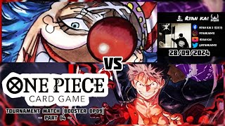 One Piece Card Game Tournament Match Booster OP09 Part 14  Buggy vs Monkey D Luffy [upl. by Kamal]