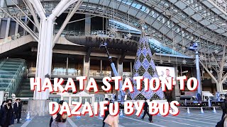 From Hakata Station to Dazaifu by Bus  Oct 2023 [upl. by Buchbinder]