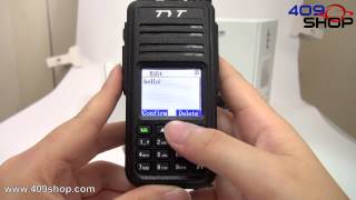 TYT MD380 DMR Radio Transmitter and Message function [upl. by Ahselet]