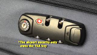 3 Steps on How to Set a TSA Combination Lock of Your Luggage [upl. by Cirdec]