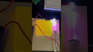 Scintillator crystal next to a high voltage vacuum tube shorts plasma [upl. by Ashlen]