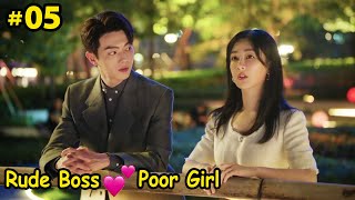 Part5  New Rude Boss ❤ Poor Girl  Best Choice Ever 2024  Chinese drama Explain In HindiUrdu [upl. by Ailat]