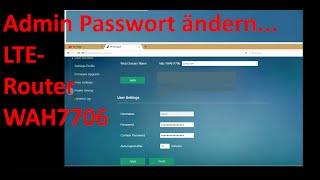 X0044 LTERouter ZyXEL WAH7706 Admin Passwort ändern [upl. by Rabassa]