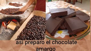 COMO HACER CHOCOLATE AMARGO [upl. by Arfihs]