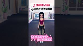 4 NEW CODE ITEMS in Dress to Impress dresstoimpress roblox dticodes [upl. by Aynodal886]