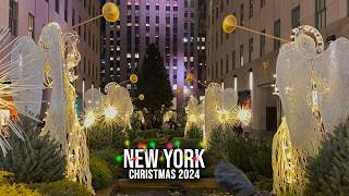 NYC Christmas Walk 2024 ✨5th Avenue NYC Christmas Decoration Rockefeller Center Saks Fifth Avenue [upl. by Gereld975]