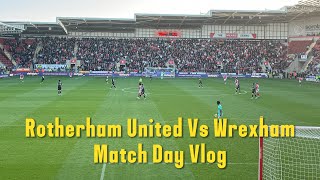 Rotherham United 01 Wrexham Vlog  202425 [upl. by Abeh]