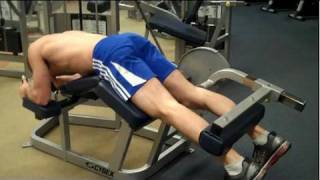 How To Prone Leg Curl Cybex [upl. by Edmea]