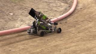 2 2016 NZ Quarter Scale Speedway Championship  Sprint Cars [upl. by Ennaoj77]