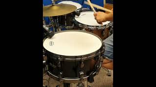 Tama Starclassic Bubinga snare vs Sonor Designer Maple Light [upl. by Htevi519]